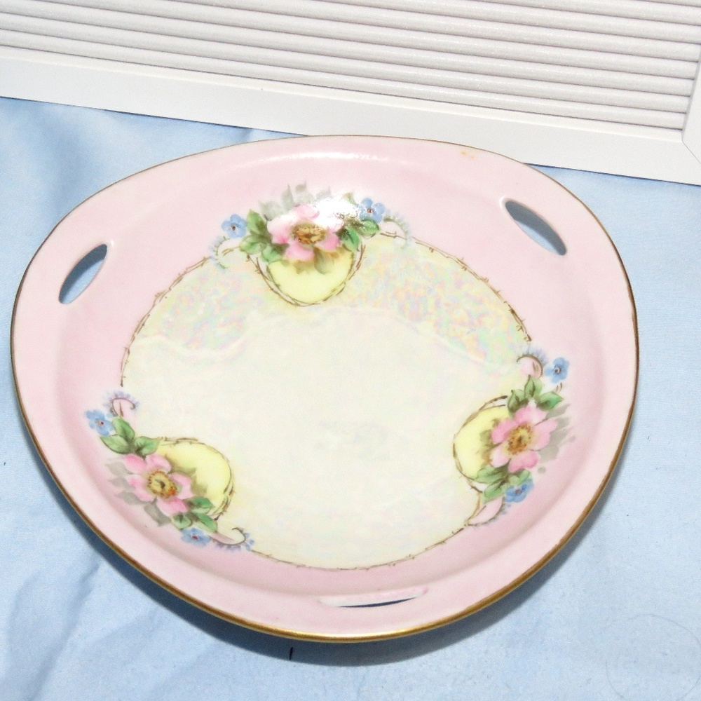 Vintage Pink Floral Bowl